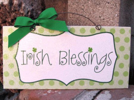 Irish Blessings. St. Patricks Day sign. For Discount