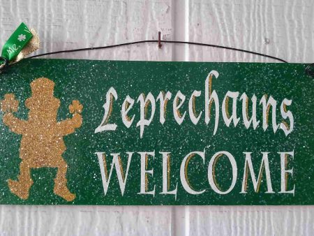 Leprechauns Welcome sign. Online Sale