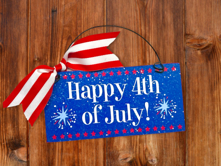 Happy 4th of July mini sign. For Discount