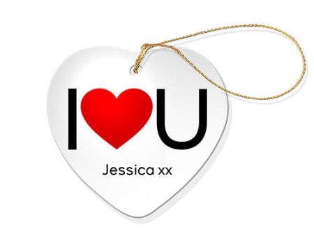 I Love U Heart Decoration Online Sale