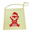 Red Santa Christmas Calico Tote Bag Online Hot Sale