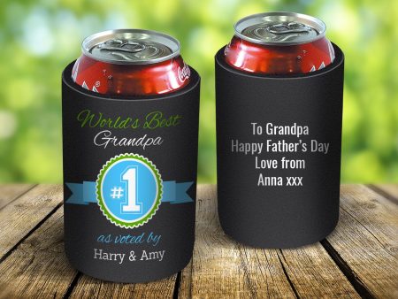 World s Best Grandpa Stubby Cooler For Cheap