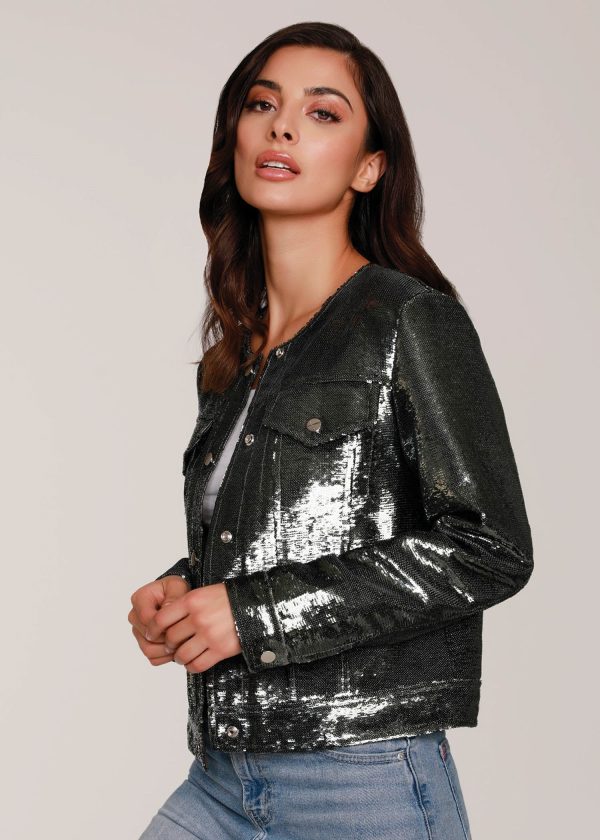 Sequin Denim Jacket Online Sale