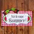 Welcome Summer. Watermelon sign. Fashion