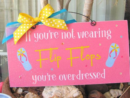 Flip Flop Summer Sign. Cheap