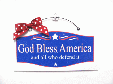 God Bless America . Patriotic sign. Sale