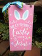 Silly rabbit Easter is for Jesus sign. on Sale