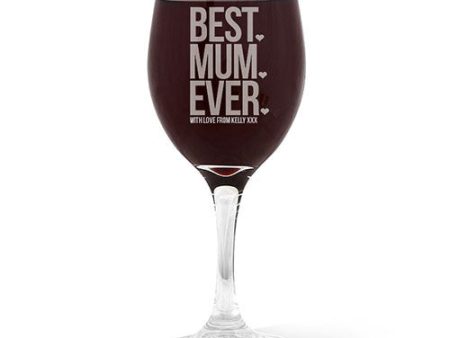 Best Mum Ever Wine Glass Online