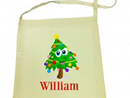 Christmas Tree Christmas Calico Tote Bag Cheap