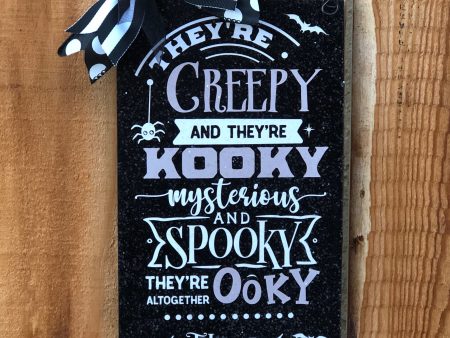 Addams Family custom name sign. Discount