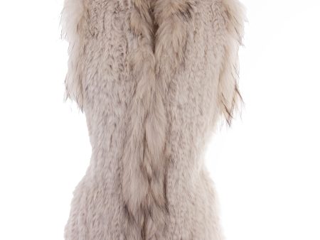 Knit Rabbit & Fox Fur Vest Online Hot Sale