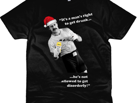 Paul Sykes -  It s a man s right to get drunk...  - Christmas - White Text Online now