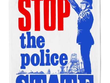 STOP the police STATE - 1984 - Tea Towel Fashion