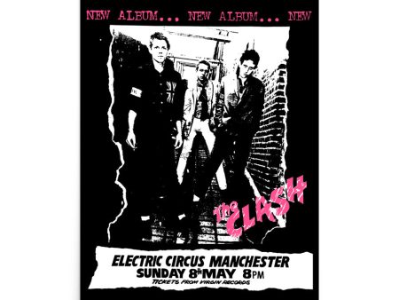 THE CLASH - MANCHESTER - ELECTRIC CIRCUS - 1977 - UK Concert Poster For Discount