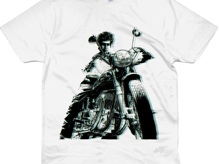 Bob Dylan - Motorbike - Offset Blue Cheap