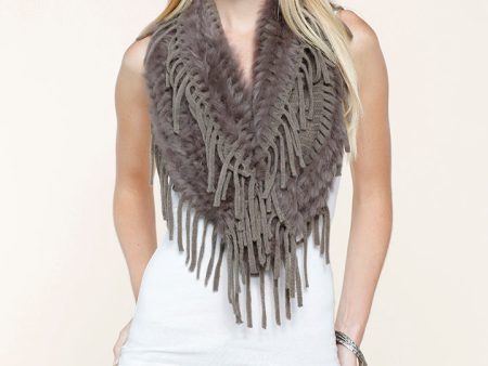 Infinity Rabbit Fur Scarf Supply