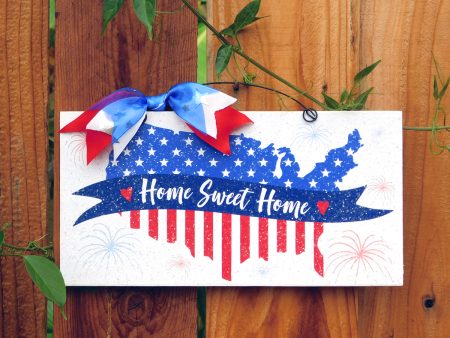 United States Home Sweet Home sign. Sale