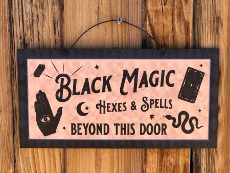 Black Magic sign. Supply