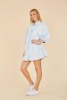 SS 24 Faux Leather Puff Sleeve Dress Online