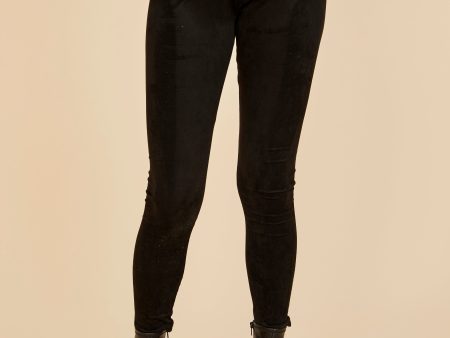 Faux Suede Leggings Hot on Sale