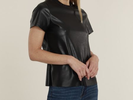 Faux Leather Shirt Cheap