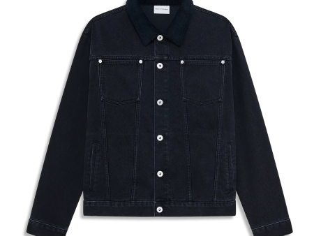 La Veste Jean Noir Discount