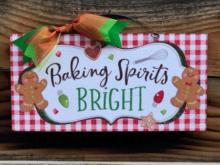 Baking Spirits Bright sign. Sale