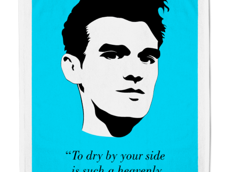 The Smiths -  To dry by your side is such a heavenly way to dry  - Light Blue - Tea Towel For Cheap