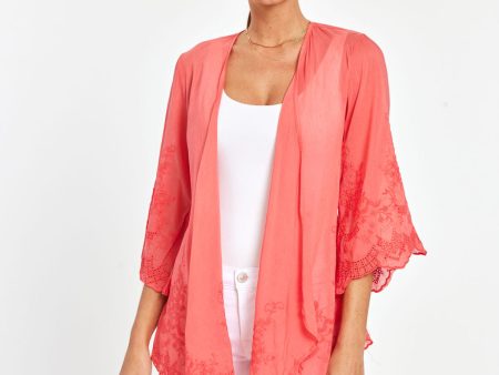 Embroidered Cardigan Hot on Sale