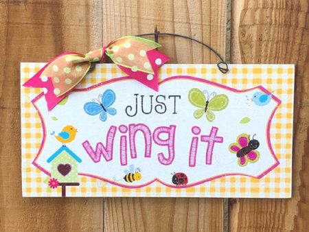 Just Wing it Sign. Online Sale