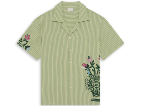 La Chemise Rayée Fleurs Discount