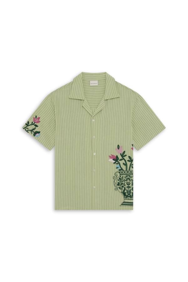 La Chemise Rayée Fleurs Discount