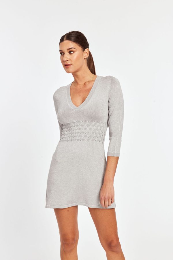 Metallic Knit Dress Online Sale