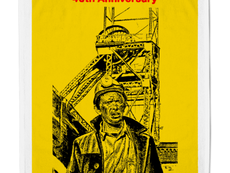 Tea Towel The Miner s Strike - 40th Anniversary - 1984-1985 - Tea Towel - Yellow Online Hot Sale