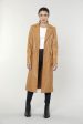 Faux Leather Trench Coat on Sale