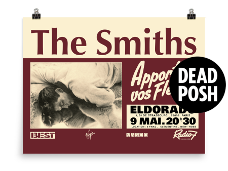 The Smiths - Paris - Eldorado - 1984 - French Concert Poster Fashion