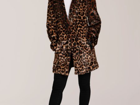 Faux Fur Leopard Coat For Cheap