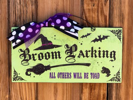 Broom Parking Toad sign. For Sale