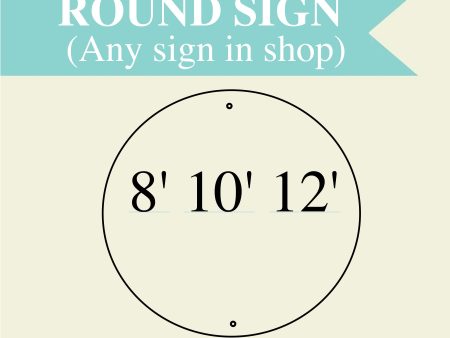 Round Wood sign. Any design in shop. Online