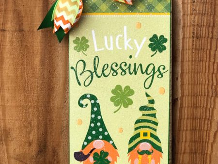 Lucky Blessings Gnome sign. Discount