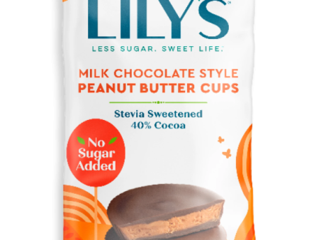 Lilys Milk Choco Peanut Butter Cups Ogc 3.2oz For Sale