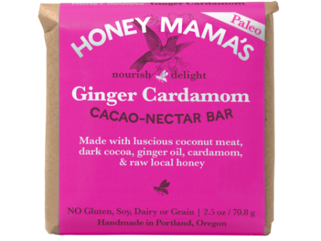 Honey Mamas Organic Ginger Cardamon Cacao Nectar Bar 2.5oz Cheap