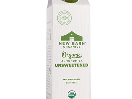 New Barn Almondmilk Unsweetened Og 32 Oz Discount