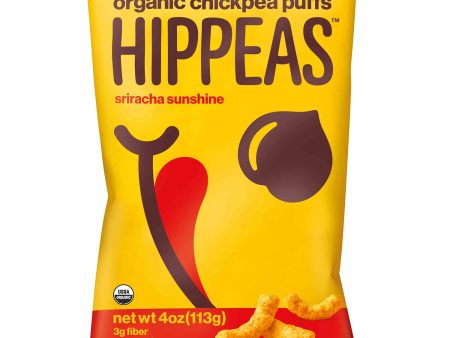 Hippeas Chickpea Puff Sriracha Sunshne Og 4oz Online now