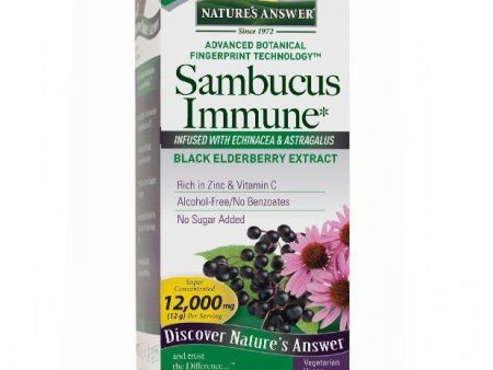 Nat Answer Sambucus Immune Support Ogc 4 Oz Discount