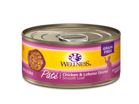 Wellness Chicken Lobster Wet Cat 3 Oz Online now