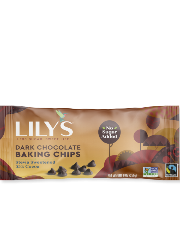 Lilys Dark Choco Stevia Swtnd Bakng Chips 9oz For Sale