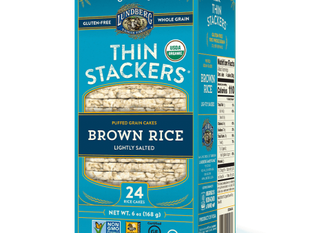 Lundberg Org Brown Rice Thin Stackers 6oz Hot on Sale