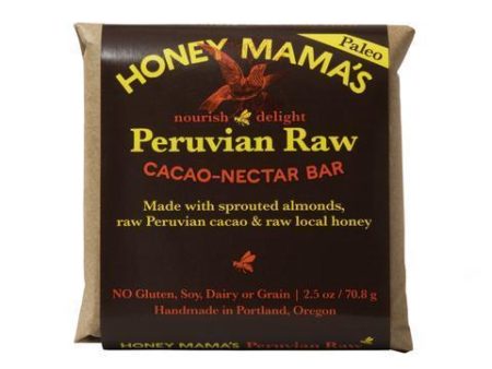 Honey Mama s Organic Peruvian Raw Cacao Nectar Bar 2.5oz For Sale