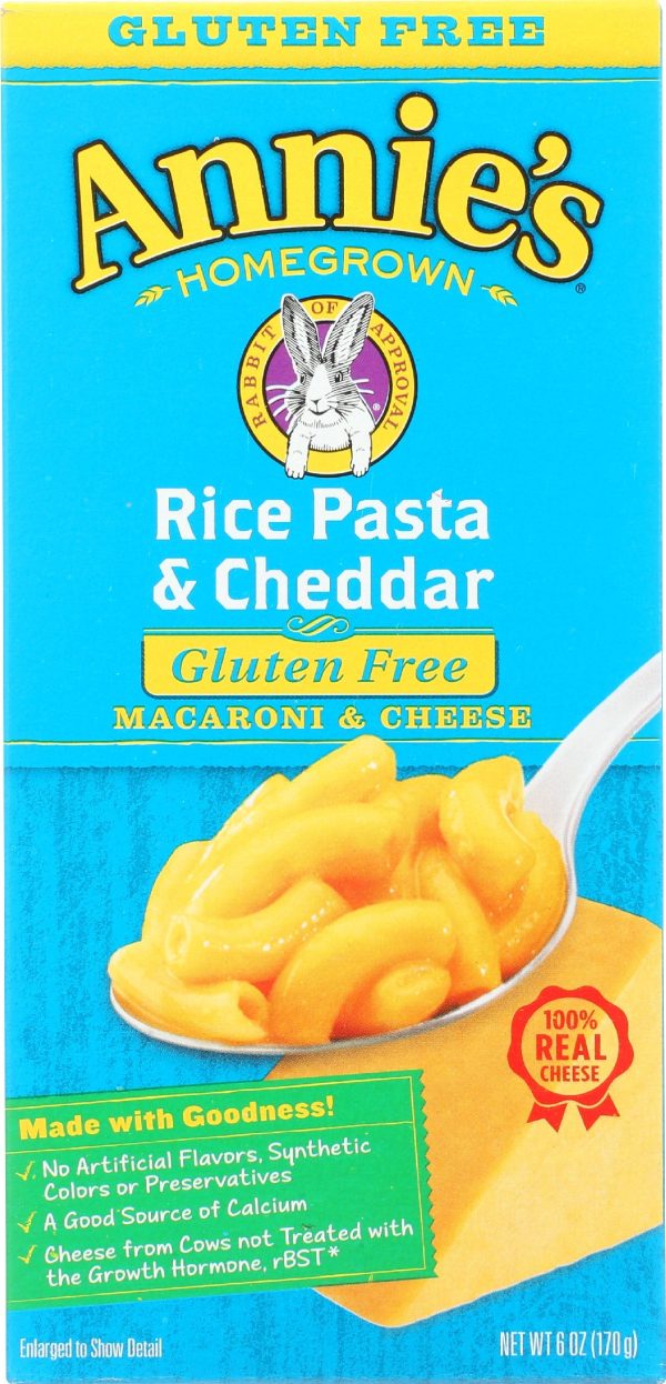 Annies Rice Pasta Ched Cheese Gf 6 Oz Online Hot Sale